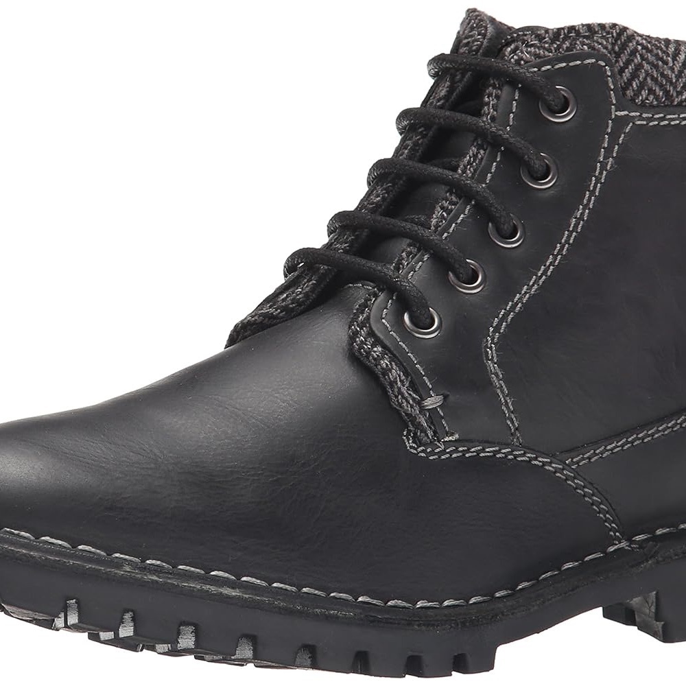 Steve Madden Men’s Size 10 Black Leather Lace Up Neptoon Combat Boots - Picture 5 of 6